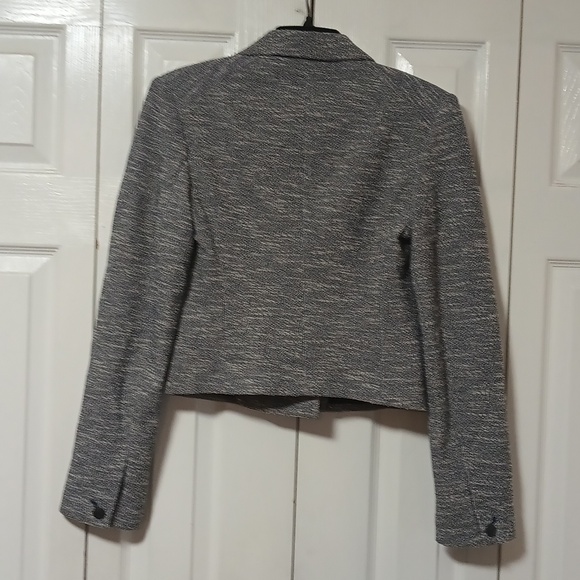 Rag & Bone Josie Italian Tweed Blazer In Blue And White - Picture 8 of 13